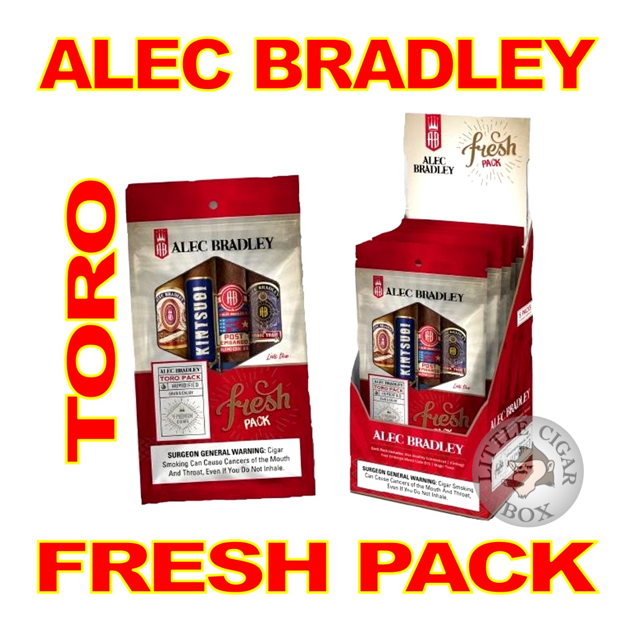 ALEC BRADLEY TORO FRESH PACK - 4 CIGARS