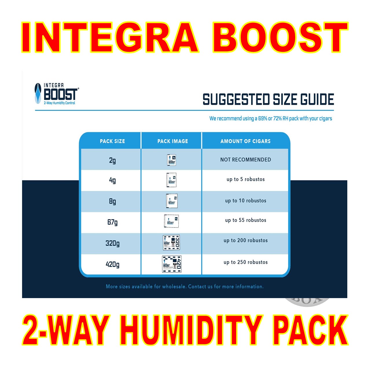 INTEGRA BOOST 2-WAY HUMIDITY CONTROL