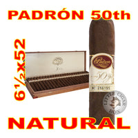 PADRON 50th ANNIVERSARY 6½x52 CIGARS