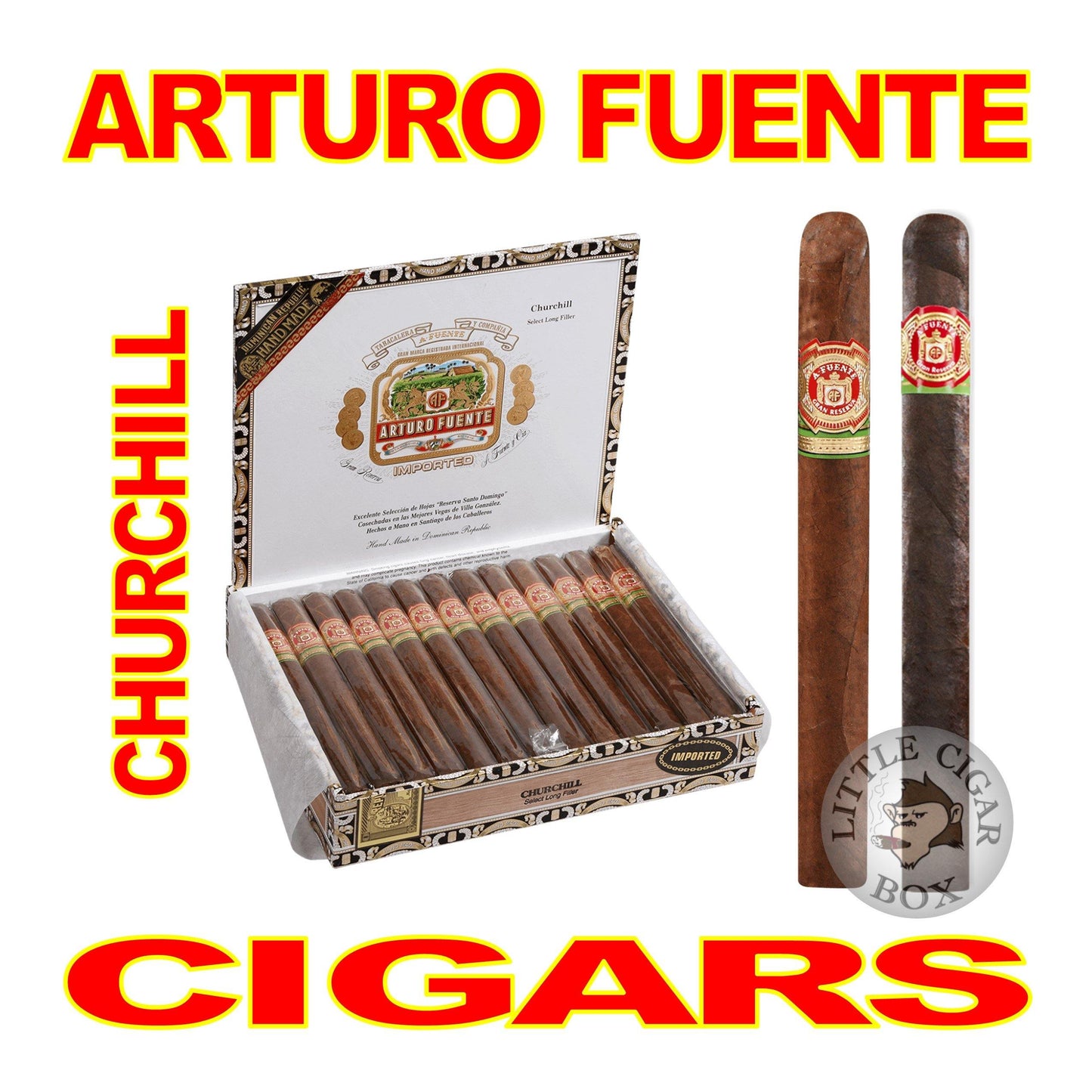 ARTURO FUENTE GRAN RESERVA CHURCHILL NATURAL - www.LittleCigarBox.com