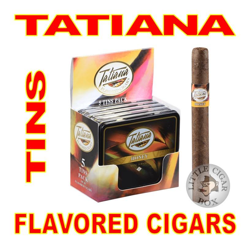 TATIANA MINI TINS 10-CT HONEY - www.LittleCigarBox.com