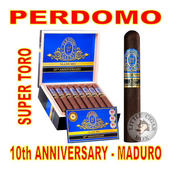 PERDOMO RESERVE 10TH ANNIVERSARY MADURO SUPER TORO - www.LittleCigarBox.com