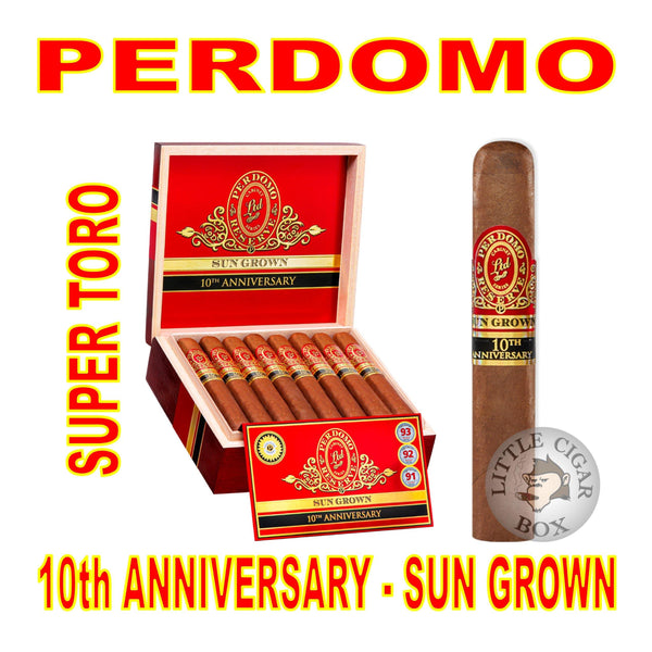 PERDOMO RESERVE 10TH ANNIVERSARY SUN GROWN SUPER TORO - www.LittleCigarBox.com