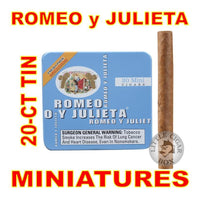 ROMEO y JULIETA MINI MILD (BLUE) 20-CT TIN - www.LittleCigarBox.com