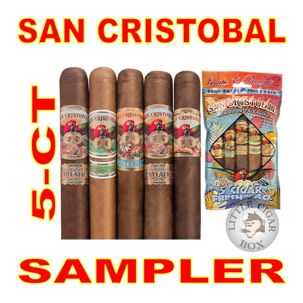 SAN CRISTOBAL 5-CT CIGAR SAMPLER - www.LittleCigarBox.com
