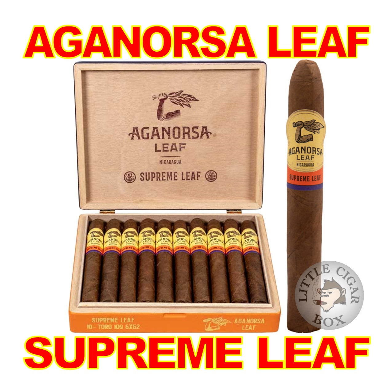 AGANORSA LEAF SUPREME LEAF 2026 TORO 109 CIGARS