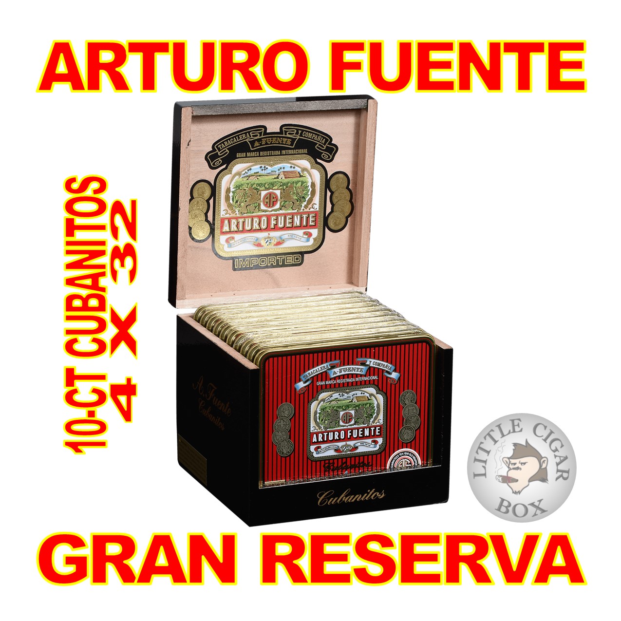 ARTURO FUENTE GRAN RESERVA 10-CT CUBANITOS