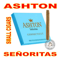 ASHTON SMALL CIGARS 10-CT SEÑORITAS (3½ X 30)