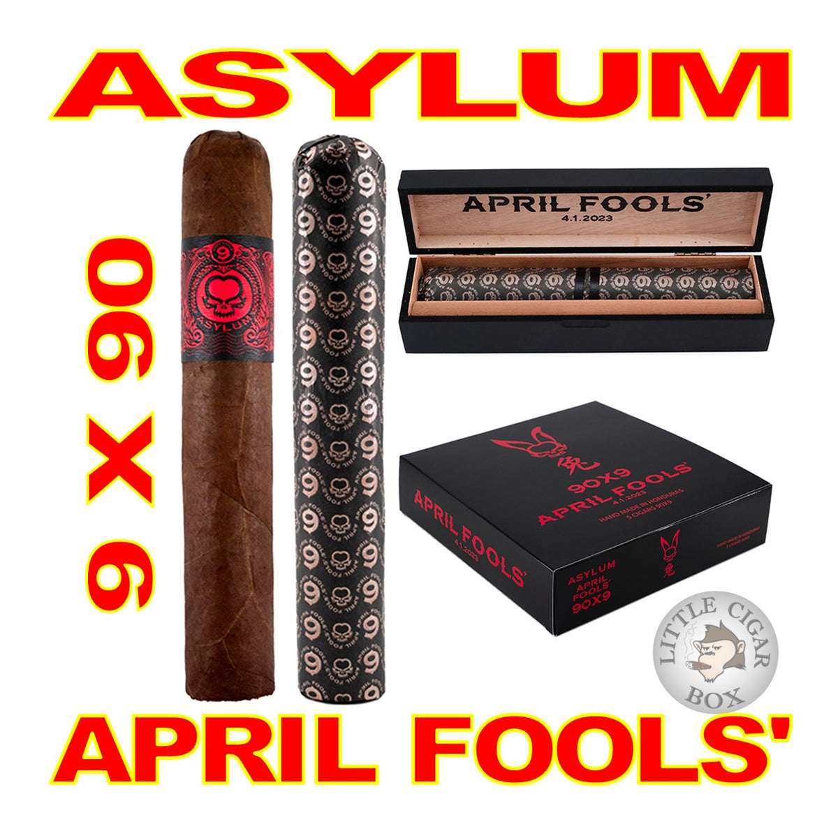 ASYLUM APRIL FOOLS' 90X9 CIGAR – www.LittleCigarBox.com