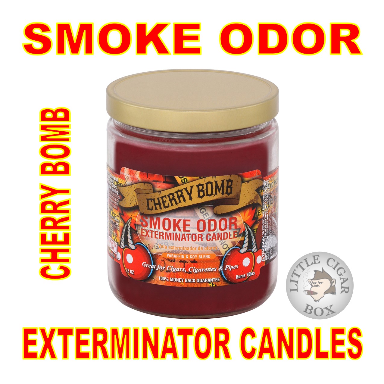 SMOKE ODOR EXTERMINATOR CANDLE - 13oz JAR