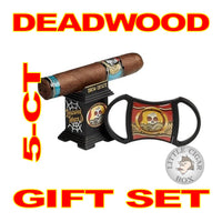 DEADWOOD CIGARS GIFT SET - 5CT CIGARS + CIGAR STAND + CUTTER