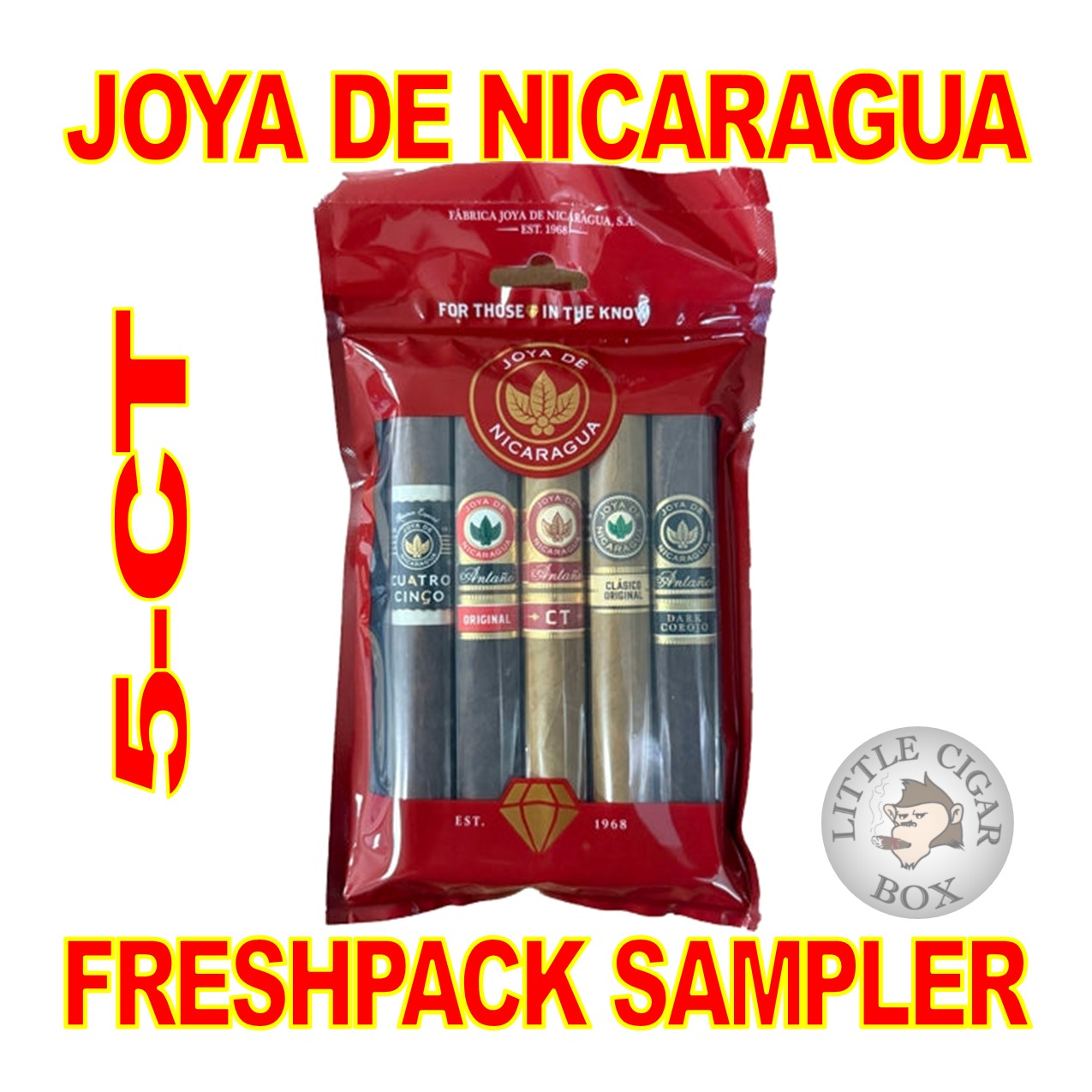 JOYA DE NICARAGUA 5-CT TORO FRESHPACK SAMPLER