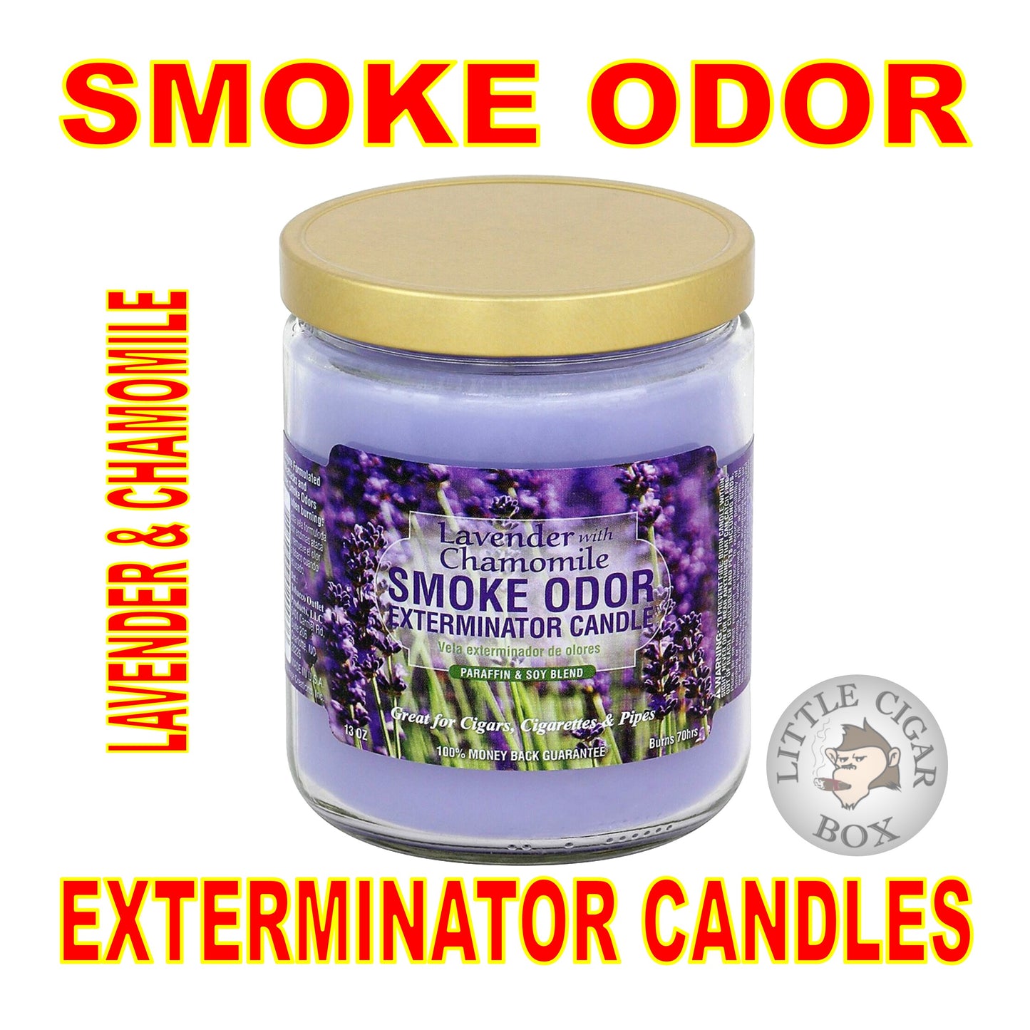 SMOKE ODOR EXTERMINATOR CANDLE - 13oz JAR