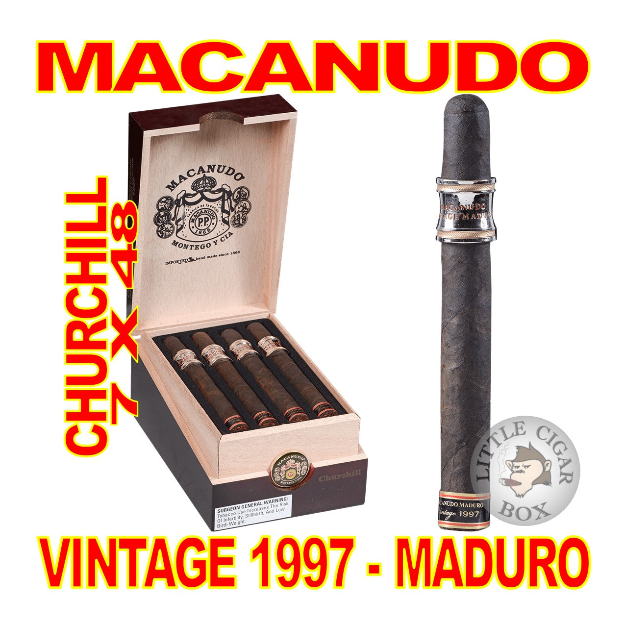 MACANUDO VINTAGE MADURO 1997 CIGARS