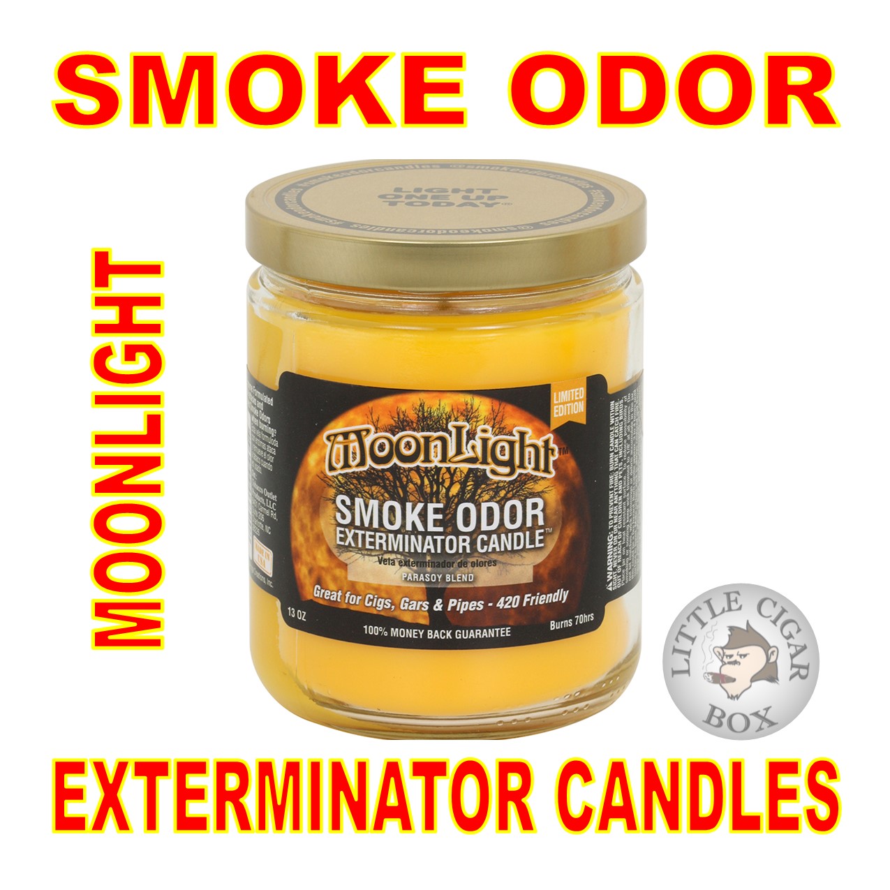 SMOKE ODOR EXTERMINATOR CANDLE - 13oz JAR