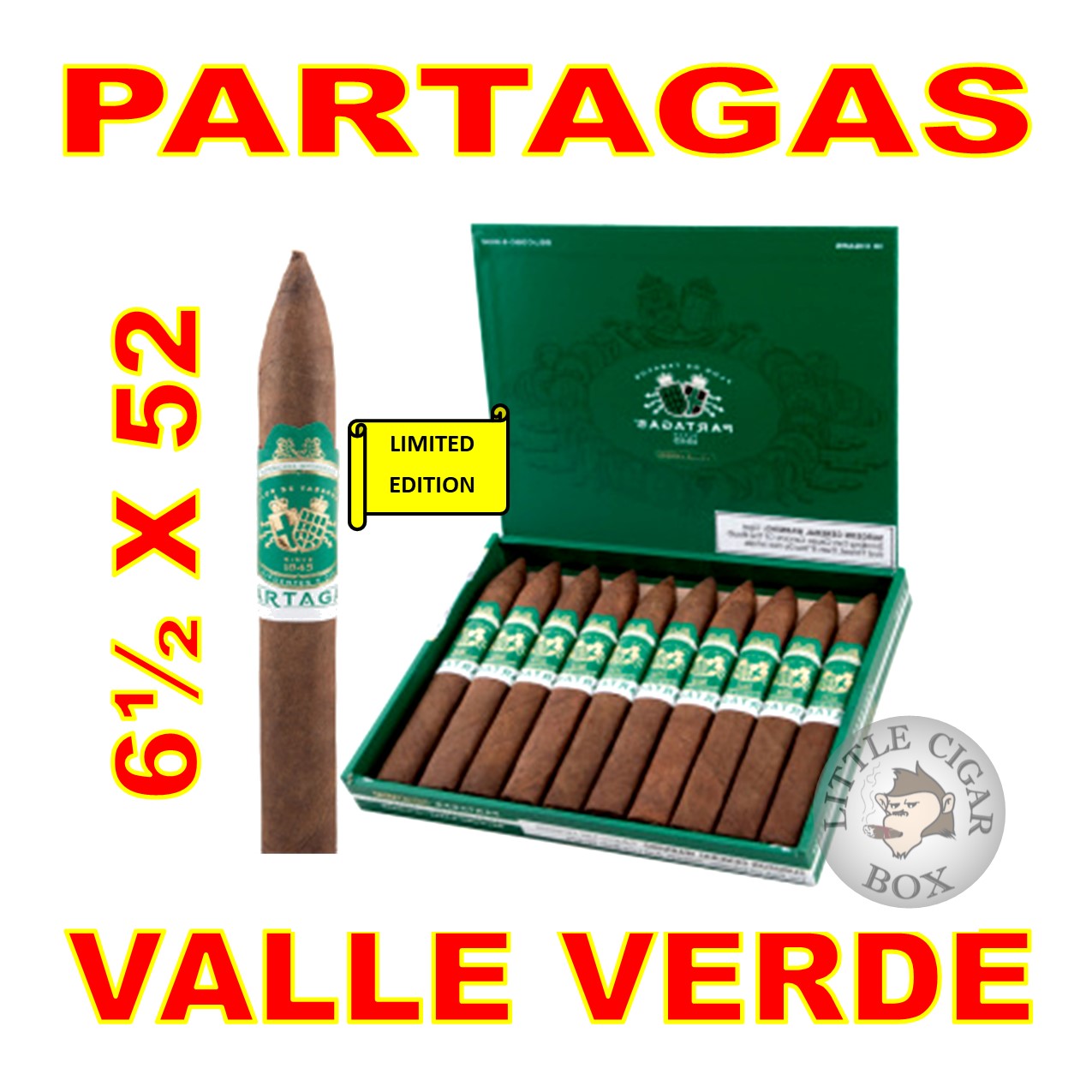 PARTAGAS VALLE VERDE CIGARS