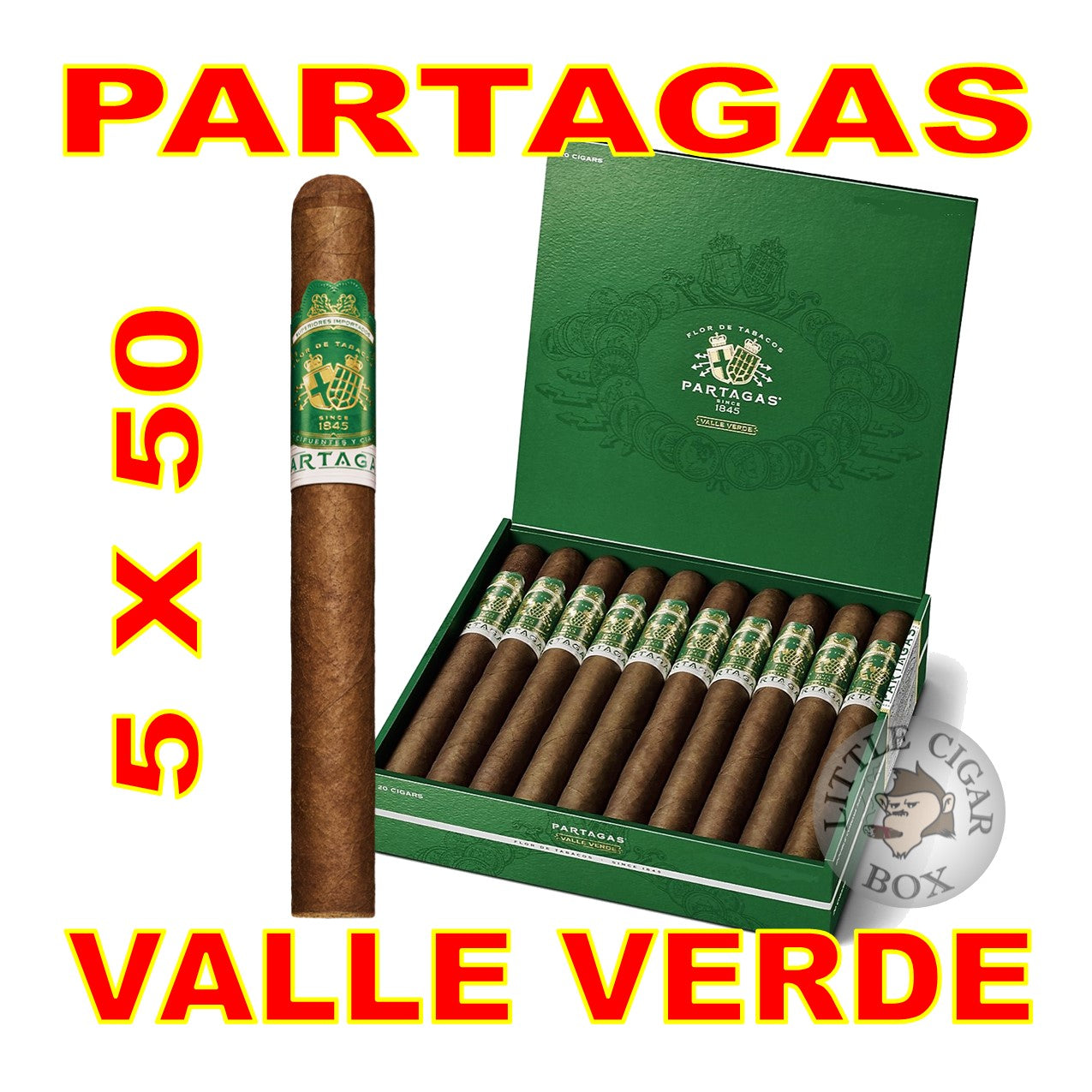 PARTAGAS VALLE VERDE CIGARS