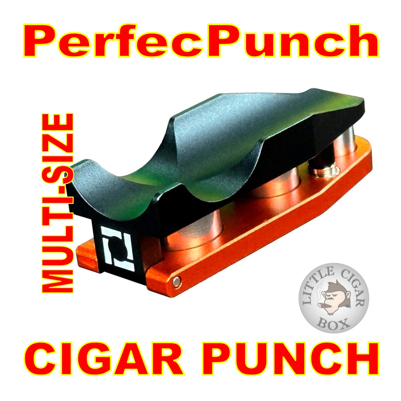 PerfecPunch TRIPLE CIGAR PUNCH & STAND