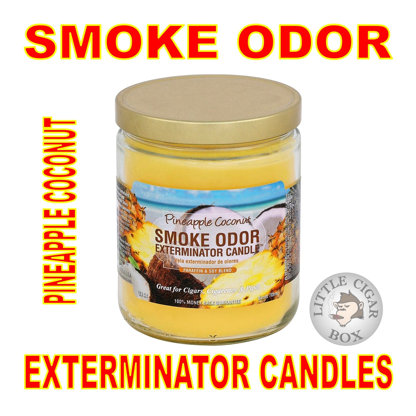 SMOKE ODOR EXTERMINATOR CANDLE - 13oz JAR