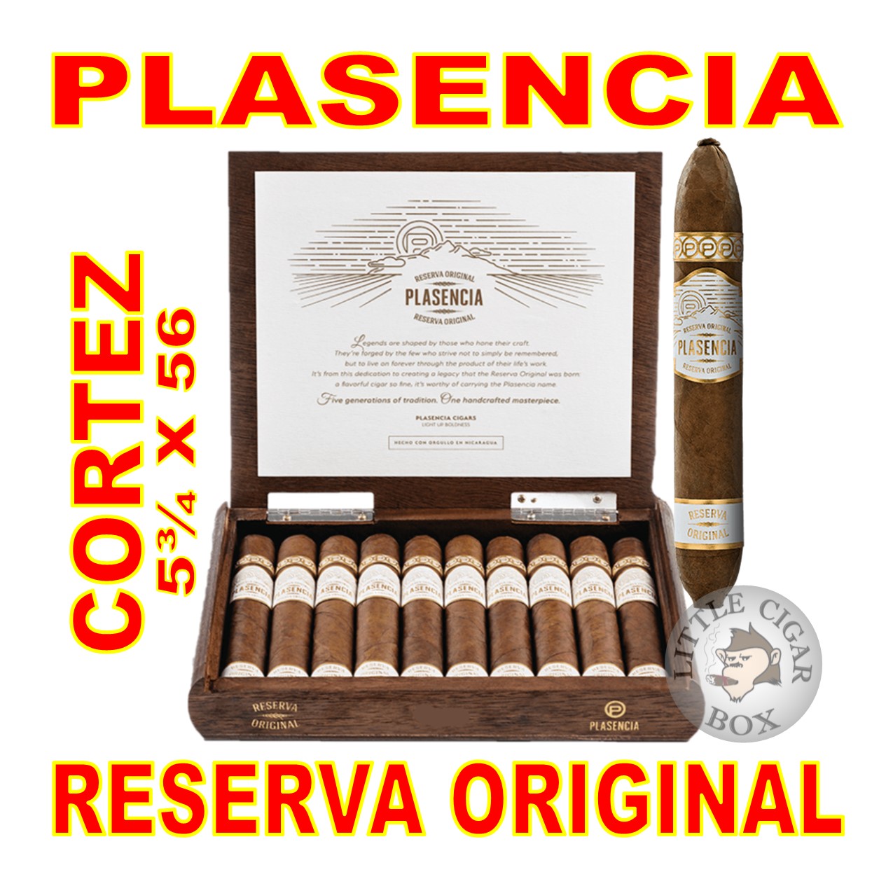 PLASENCIA RESERVA ORIGINAL CIGARS - www.LittleCigarBox.com