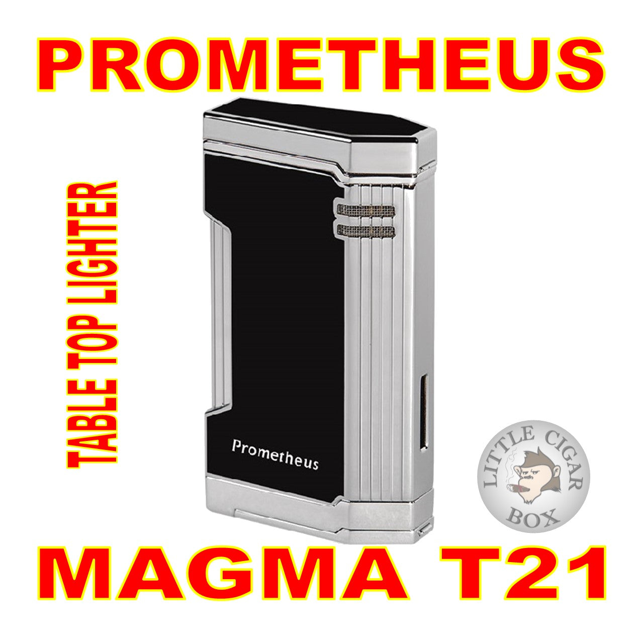 PROMETHEUS MAGMA T21 BLACK LACQUER LIGHTER