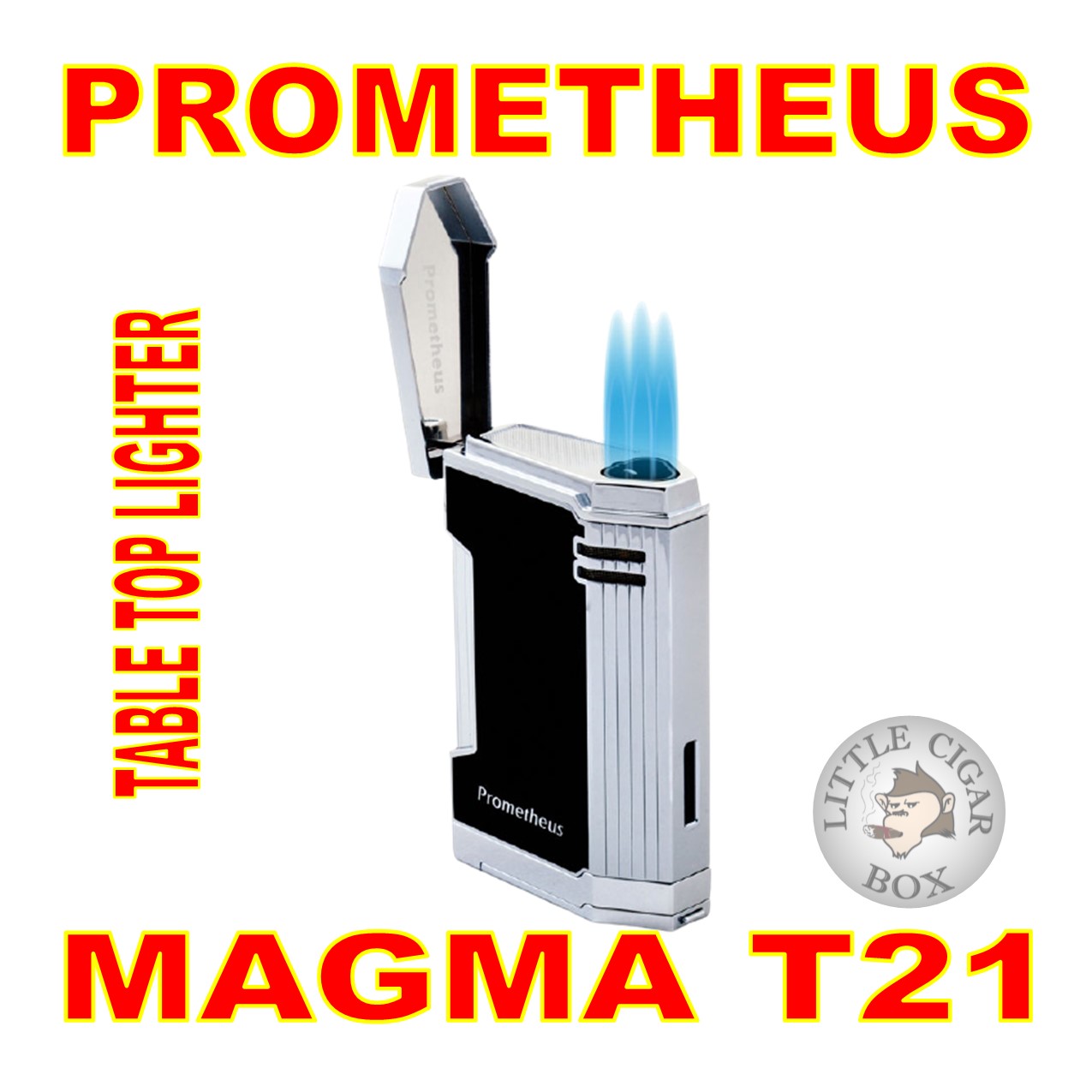 PROMETHEUS MAGMA T21 BLACK LACQUER LIGHTER