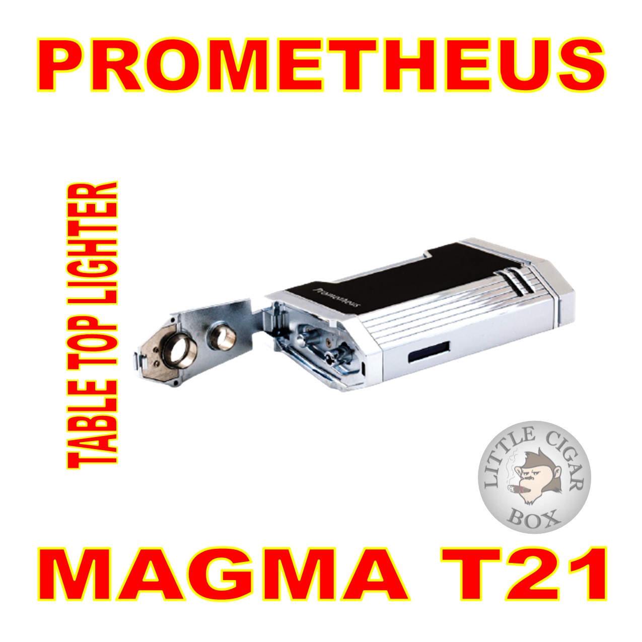 PROMETHEUS MAGMA T21 BLACK LACQUER LIGHTER