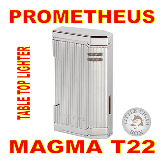 PROMETHEUS MAGMA T22 CHROME VERTICAL LINES LIGHTER