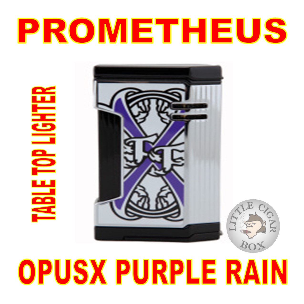 PROMETHEUS OPUSX PURPLE RAIN "DREAM"MAGMA T WHITE LACQUER LIGHTER