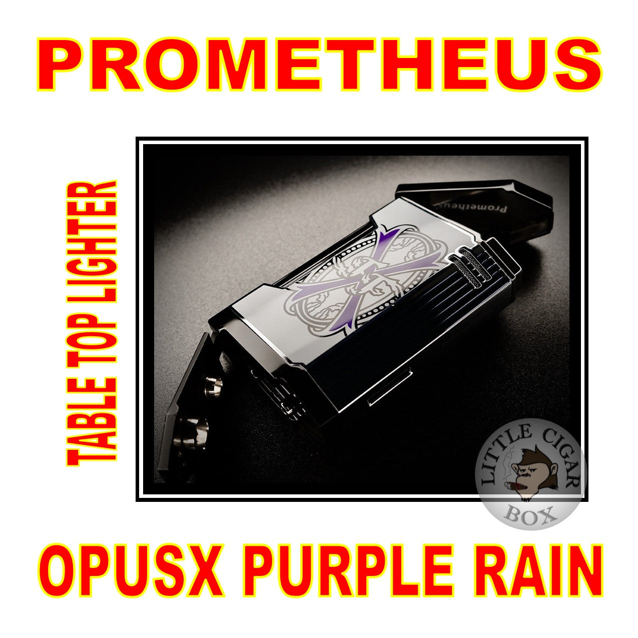 PROMETHEUS OPUSX PURPLE RAIN "DREAM"MAGMA T WHITE LACQUER LIGHTER