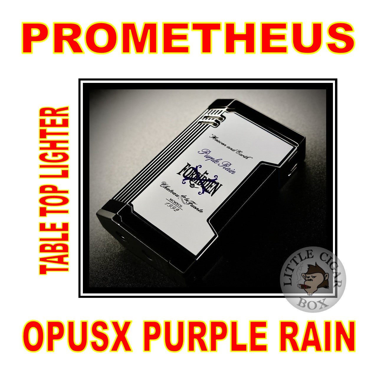 PROMETHEUS OPUSX PURPLE RAIN "DREAM"MAGMA T WHITE LACQUER LIGHTER