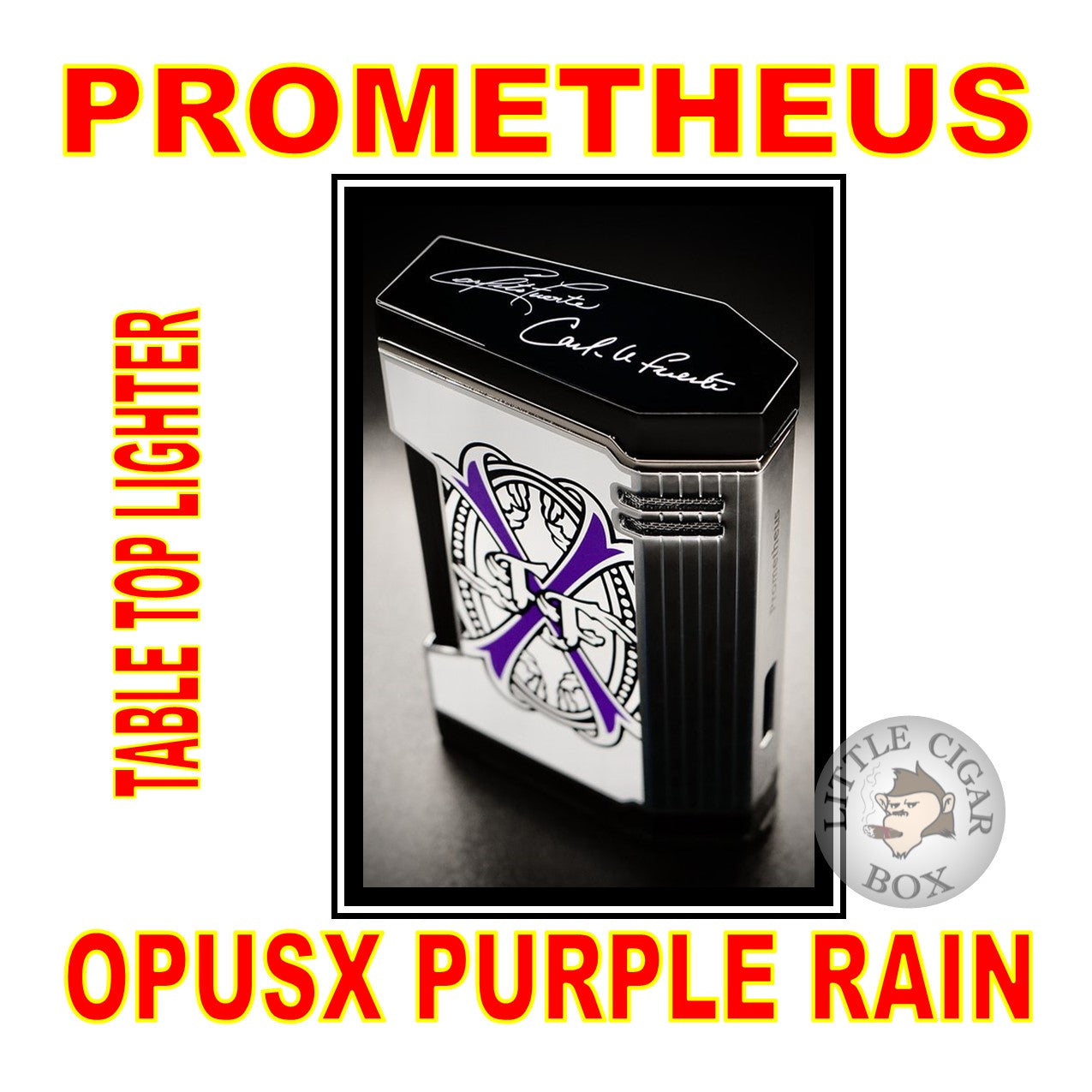 PROMETHEUS OPUSX PURPLE RAIN "DREAM"MAGMA T WHITE LACQUER LIGHTER