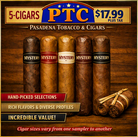 A HUGE VALUE 5-CIGAR MYSTERY SAMPLER PACK