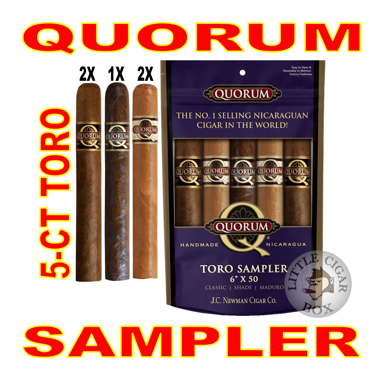 QUORUM TORO 5-CIGAR SAMPLER PACK