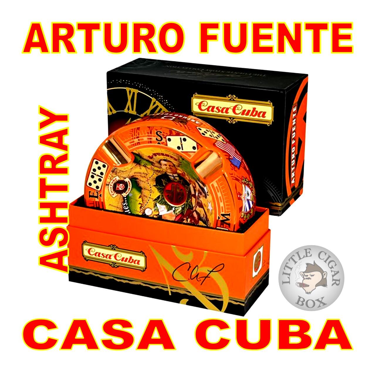 ARTURO FUENTE CASA CUBA ASHTRAY - ORANGE - www.LittleCigarBox.com