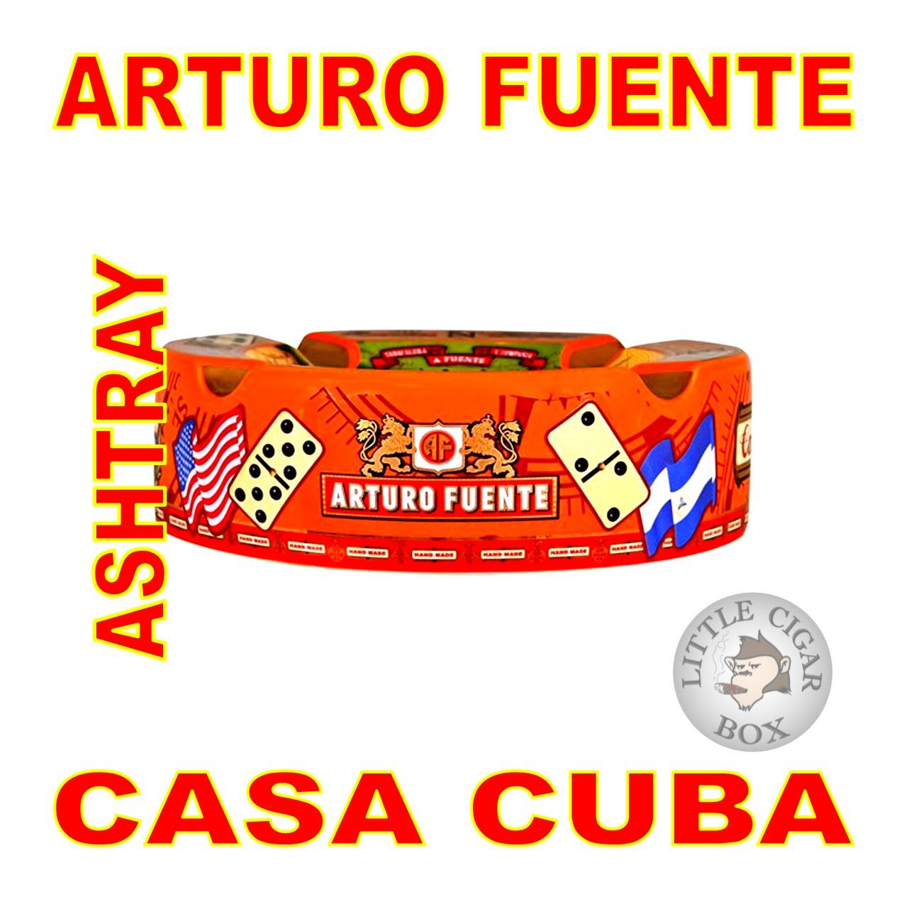 ARTURO FUENTE CASA CUBA ASHTRAY - ORANGE - www.LittleCigarBox.com