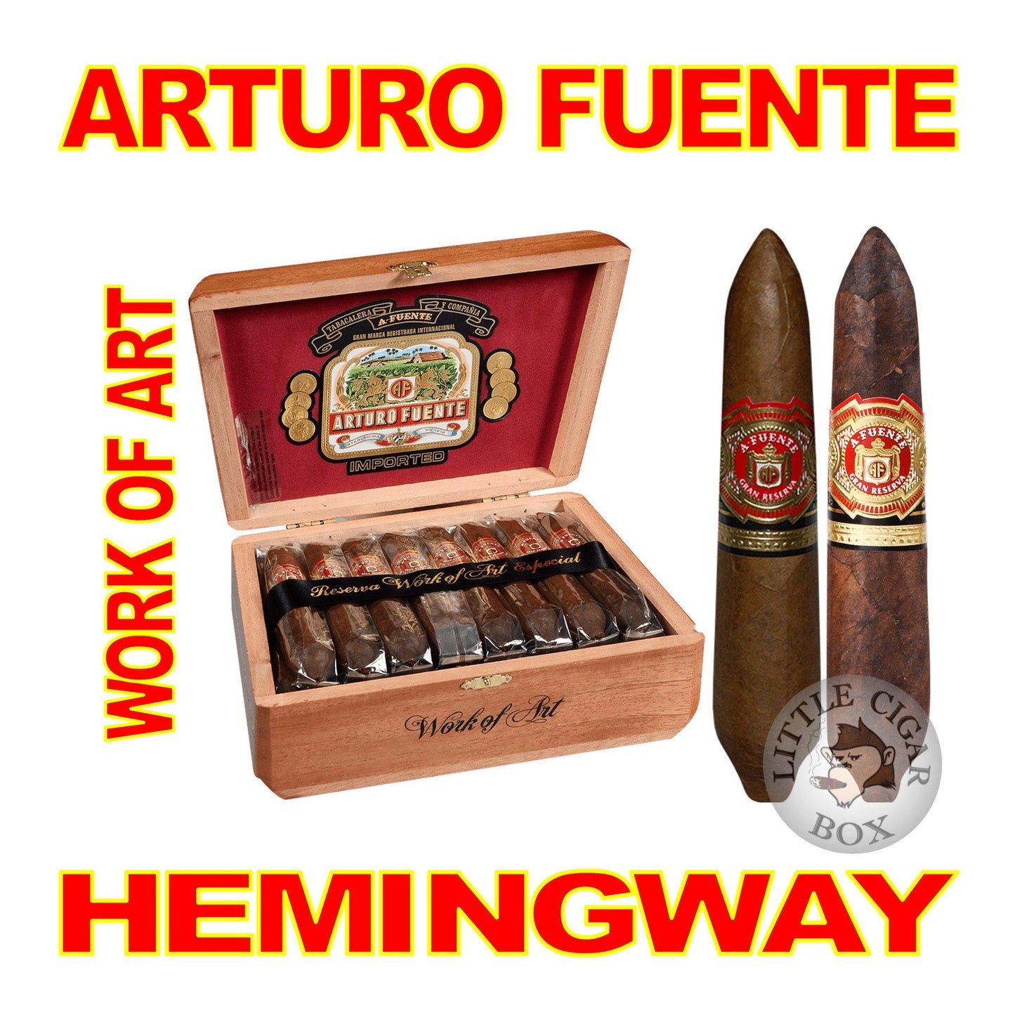 ARTURO FUENTE HEMINGWAY WORK OF ART NATURAL - www.LittleCigarBox.com