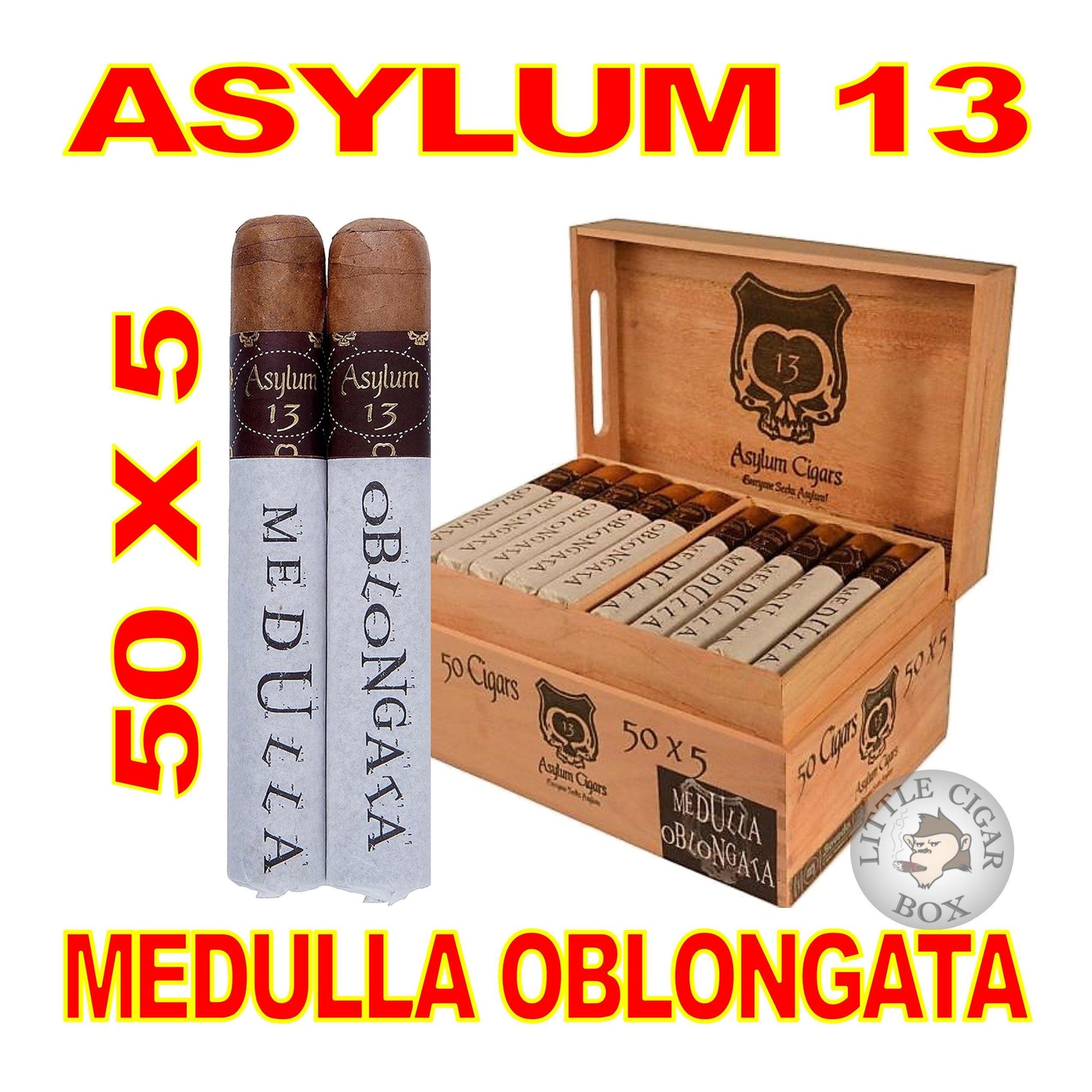 ASYLUM 13 OBLONGATA ROBUSTO NATURAL - www.LittleCigarBox.com