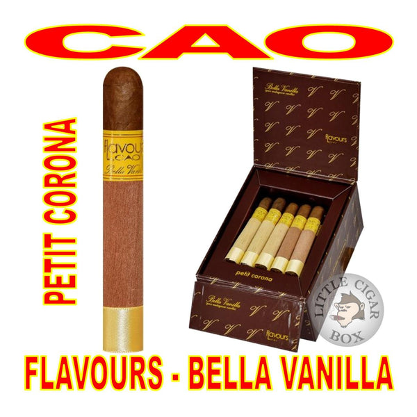 CAO FLAVOURS PETIT CORONA BELLA VANILLA - www.LittleCigarBox.com