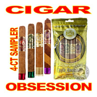 CIGAR OBSESSION 4-CT SAMPLER HUMIPACK - www.LittleCigarBox.com