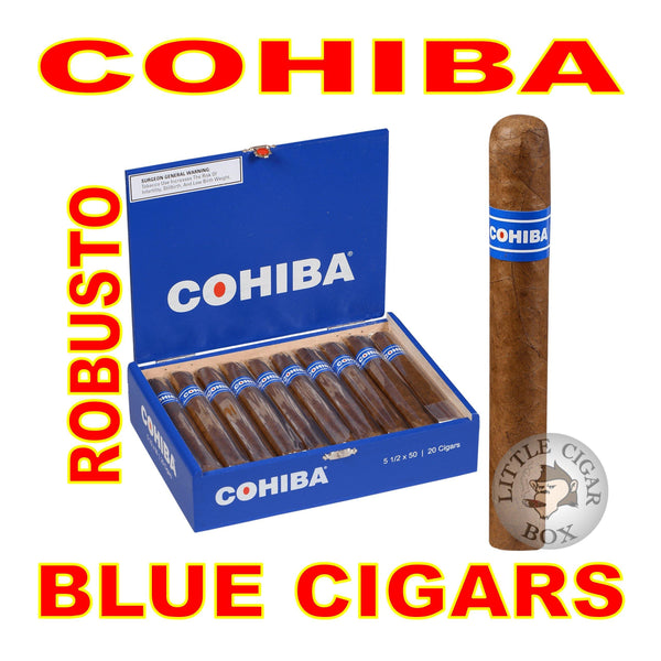 COHIBA BLUE ROBUSTO - www.LittleCigarBox.com