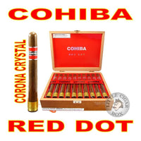 COHIBA RED DOT NATURAL CORONA CRYSTAL - www.LittleCigarBox.com