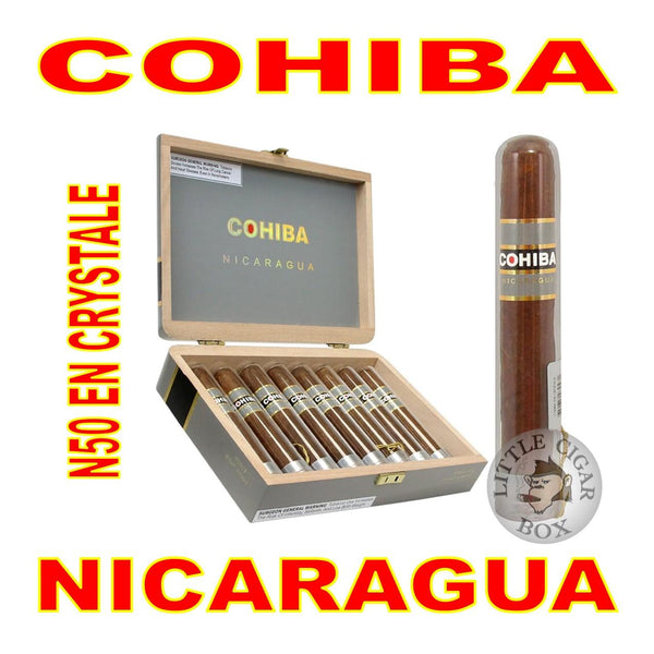 COHIBA NICARAGUA N50 EN CRYSTALE - www.LittleCigarBox.com
