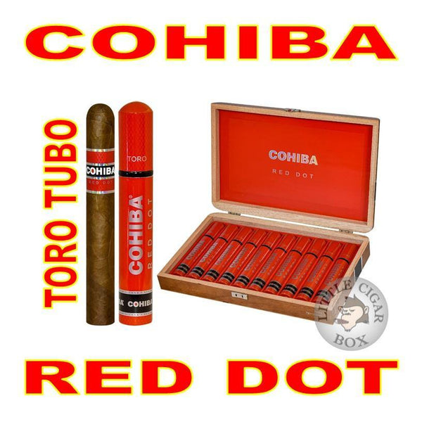 COHIBA RED DOT TORO TUBO - www.LittleCigarBox.com