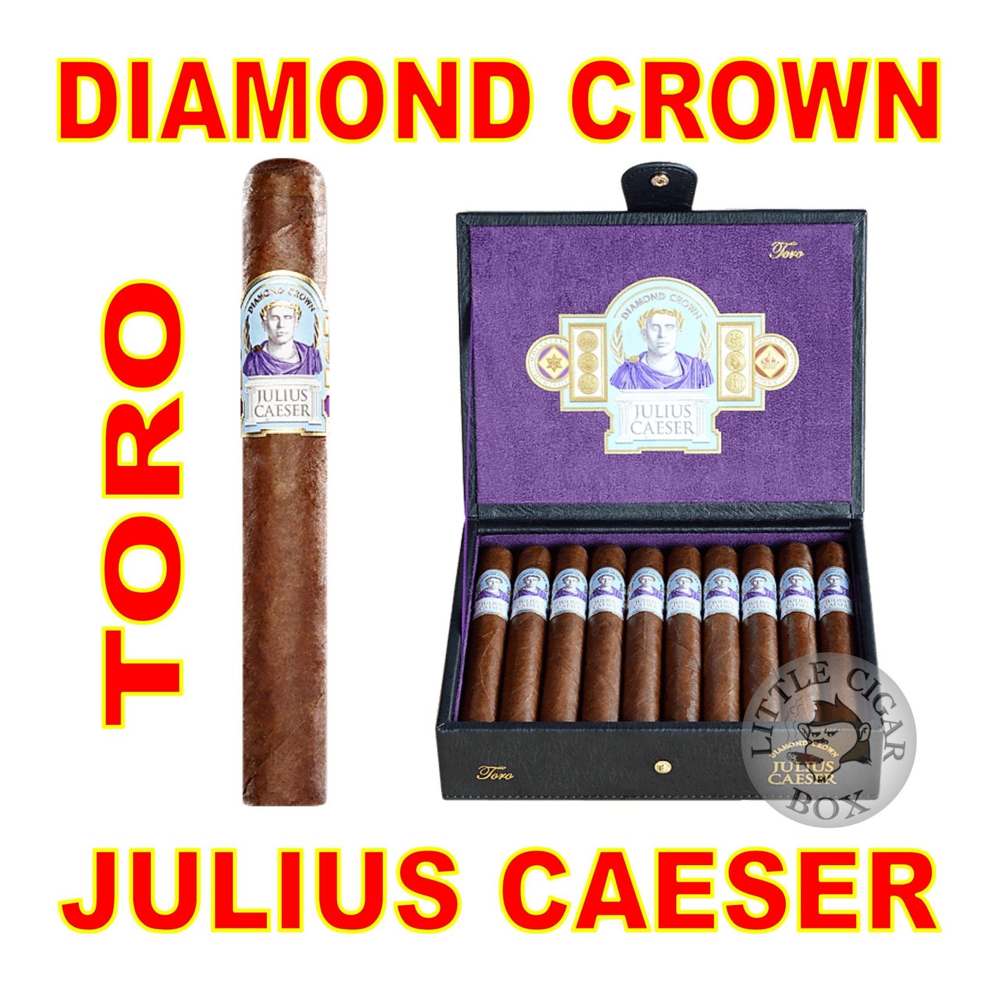 DIAMOND CROWN JULIUS CAESER TORO - www.LittleCigarBox.com