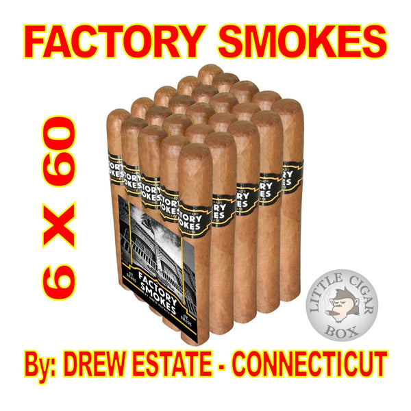 FACTORY SMOKES BY DREW ESTATE GORDITO CONNECTICUT - www.LittleCigarBox.com