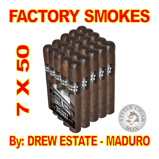 FACTORY SMOKES BY DREW ESTATE CHURCHILL MADURO - www.LittleCigarBox.com