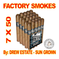 FACTORY SMOKES BY DREW ESTATE CHURCHILL SUN GROWN - www.LittleCigarBox.com
