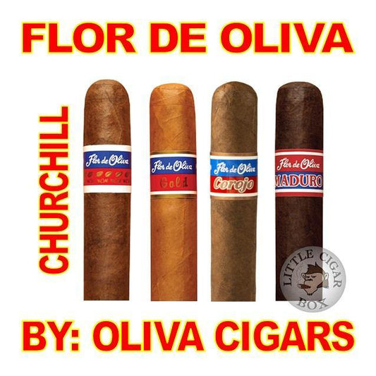 FLOR DE OLIVA CHURCHILL COROJO - www.LittleCigarBox.com