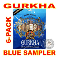 GURKHA TORO FRESH PACK BLUE NICARAGUAN 6-CT SAMPLER - www.LittleCigarBox.com